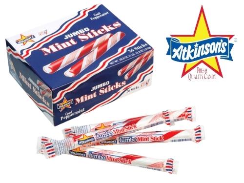 Atkinsons Jumbo Mint Sticks 36ct